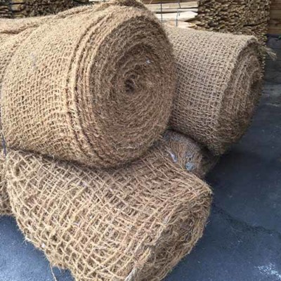 Filet Anti-Érosion En Fibre De Coco - 12m X 1m, 750g/m², Pour Bassin Et Talus